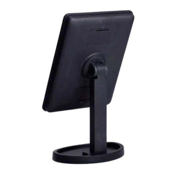 Дзеркало косметичне 21х16 см 16 LED Чорне HP-10-3AB | Зображення 1