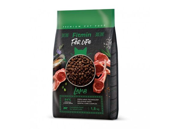 Fitmin cat For Life Adult Lamb (для дорослих котів з ягням), 1,8 кг | Зображення 1