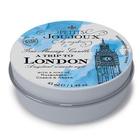 Массажная свечa Petits Joujoux - London - Rhubarb, Cassis and Ambra (43 мл) с афродизиаками sexstyle