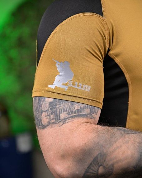 Тактична футболка 5.11 coyot/black ПП7649 | Зображення 4