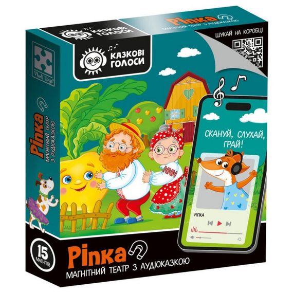 Детская развивающая игра "Магнитный театр Репка" VT3206-40, 15 магнитов, с аудиосказкой