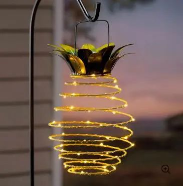 Подвесной светильник на солнечной батарее в виде ананаса | Зображення 1