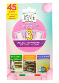 Ароматизатор для шафи в пластинах Sweet Home Ніжність шовку 3 шт