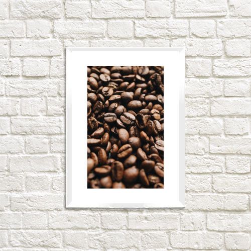 Постер в рамці Смажена кава 21х30см, A4 (WMT4_COF001_WH)