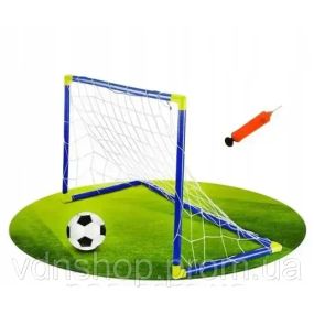 Игровой набор Мини Футбол "Складные ФУТБОЛЬНЫЕ ВОРОТА" 56см Anjanle Футбольный набор с насосом и мячом
