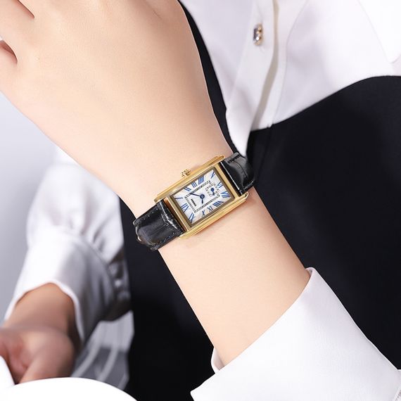 Класичний жіночий годинник Skmei 2297GDBK Gold-Black | Зображення 2