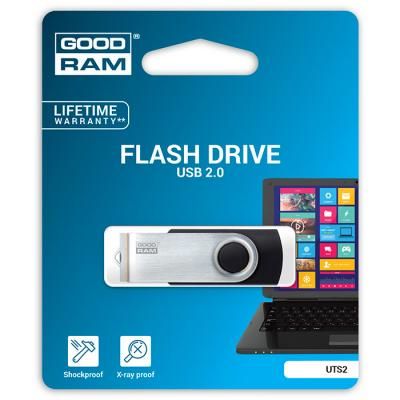 USB флеш накопичувач Goodram 64GB Twister Black USB 2.0 (UTS2-0640K0R11) | Зображення 2