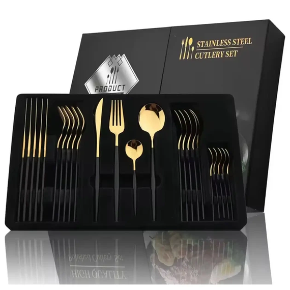 Набір столових приборів Knife and Fork елегантний і практичний комплект із 24 предметів
