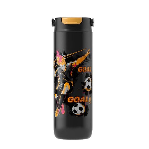 Термокружка Maestro Football MR-1644-A 600 мл з нержавіючої сталі герметична