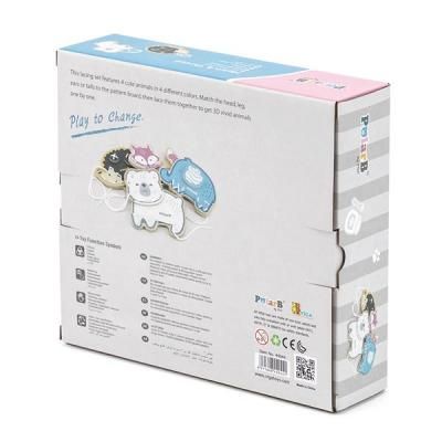 Розвиваюча іграшка Viga Toys Шнурівка PolarB Звірятка 4 шт. (44044) | Зображення 2