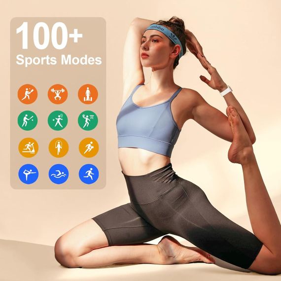 Фітнес-трекер VIPWISE тонкий, з цілодобовим відстеженням серцевого ритму, рівня кисню в крові, | Зображення 3