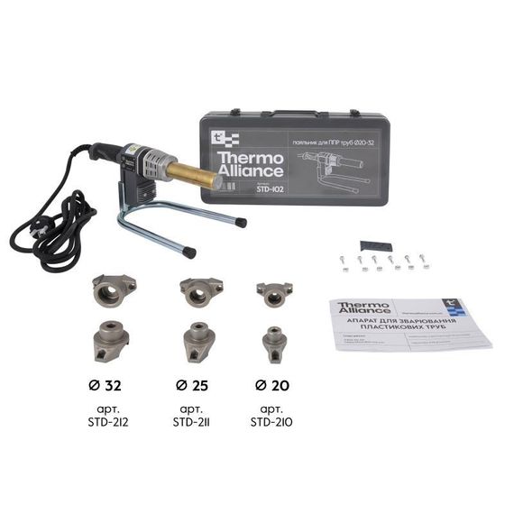 Паяльник для пластикових труб Thermo Alliance STD-102 Ø 20-32 (автоматичний 700W) | Зображення 7