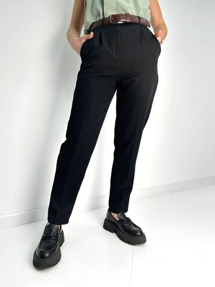 Жіночі класичні укорочені штани зі стрілками внизу звужені розмір 48 колір чорний  GF1704 | Зображення 4