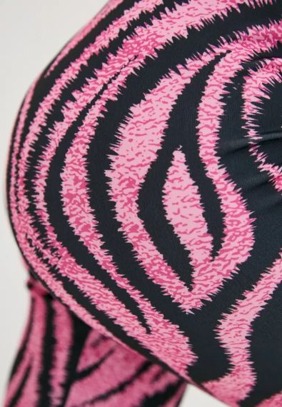 Спортивні шорти велосипедки 4Profi  з принтом "Тигреня" рожевий розмір L дайвінг 17869 | Зображення 4