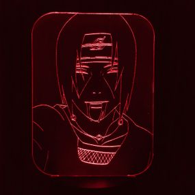 Акриловий світильник-нічник Учіха Ітачі червоний tty-n000254