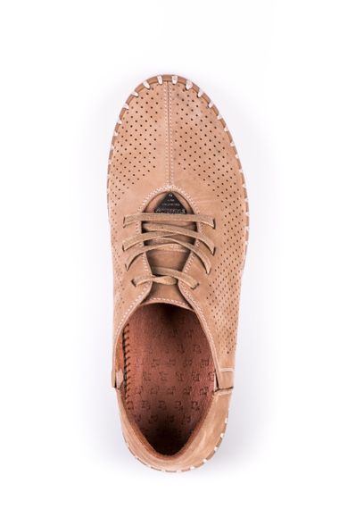 Мокасины Prime на шнуровках, бежевые 40 41 42 43 размер | Зображення 3