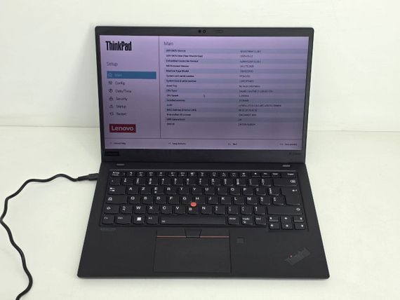Ультрабук Б-класс Lenovo Thinkpad X1 Carbon Gen8 / 14" (1920x1080) IPS Touch / Intel Core i7-10610U (4 (8) ядра по 1.8 - 4.9 GHz) / 16 GB DDR3 / 256 GB SSD / Intel UHD Graphics / WebCam б/у | Зображення 1