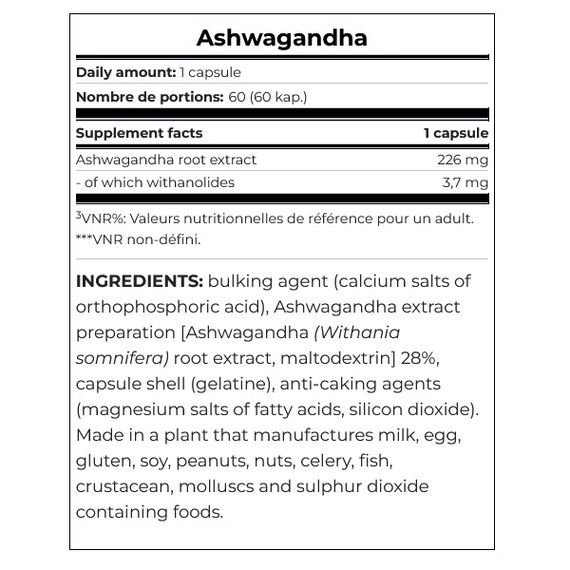 Ашфаганда для спорту Scitec Nutrition Ashwagandha 60 Caps | Зображення 1