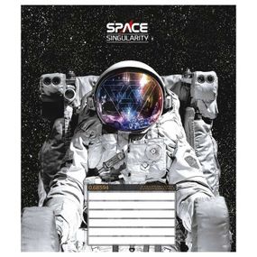Зошит учнівський "Space singularity" 012-3384L-1 в лінію, 12 аркушів