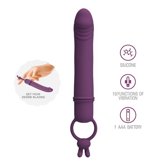 Вібростимулятор PRETTY LOVE Cora Silicone Vibrator Sex Aura | Зображення 2
