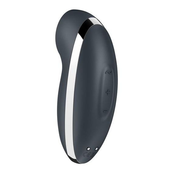 Вибростимулятор-пульсатор Satisfyer Tap & Climax 2 Grey, эффект постукивания пальцем Sex Aura | Зображення 4