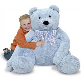 М'яка іграшка Melissa&amp;Doug Большой плюшевый мишка, голубой, 76см х. 69см (MD3983)