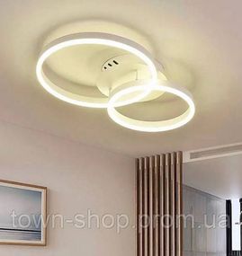Люстра потолочная LED с пультом A8008/2-wh-k Белый 10х40х62 см.