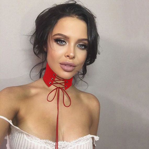 Чокер Babydoll Універсальний. Червоний 4110-1 | Зображення 1