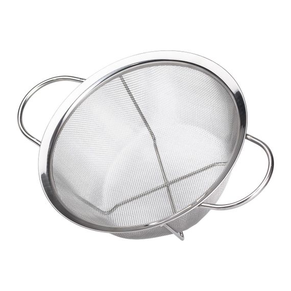 Друшляк з двома ручками 25 см дрібнокомірчаста сітка з нержавіючої сталі HP-19-2-25CM | Зображення 2