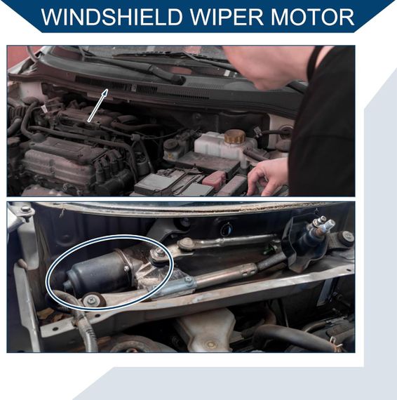 Мотор переднего стеклоочистителя для Audi A4 B5 B6 B7 Seat Exeo двигатель 4-контактный замена мотора дворников | Зображення 2