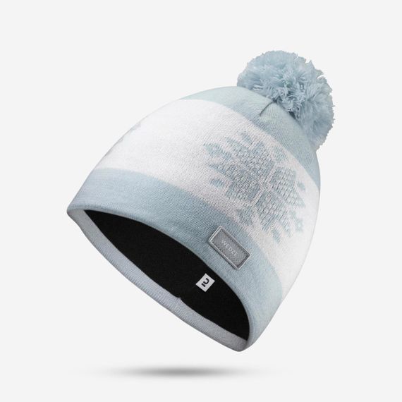 Шапка для дорослих жакардова cіра - M 56-59cm