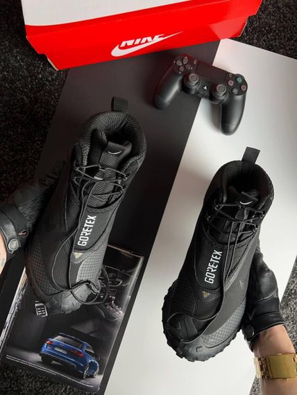 Зимові чоловічі кросівки ACG Mountain Fly Black White Fur , В'єтнам 43 27.5 | Зображення 5