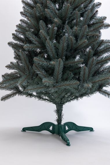 Штучна ялинка 2,4 м блакитна, новорічна ялинка Різдвяна ніч штучна SOK-22-7 | Зображення 3