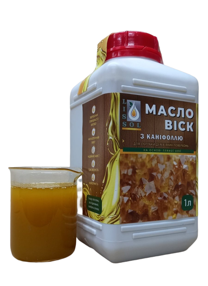 Масло-віск з каніфоллю LISSOL 1 л для дерева | Зображення 3