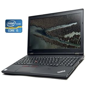 Ноутбук Lenovo ThinkPad L560 / 15.6" (1920x1080) IPS / Intel Core i5-6200U (2 (4) ядра по 2.3 - 2.8 GHz) / 8 GB DDR4 / 256 GB SSD / Intel HD Graphics 520 / WebCam / DVD-RW / Win 10 Pro б/у