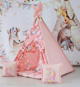 Дитячий вігвам намет будиночок для дівчаток Единоріг Unicorn БОН БОН 180 см