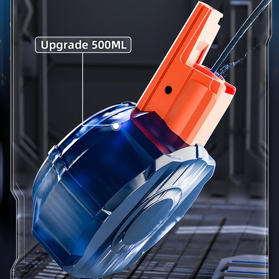 Водяний акумуляторний пістолет Water Gun 66-35 (500ml) with lithium battery Blue / Orange | Зображення 5