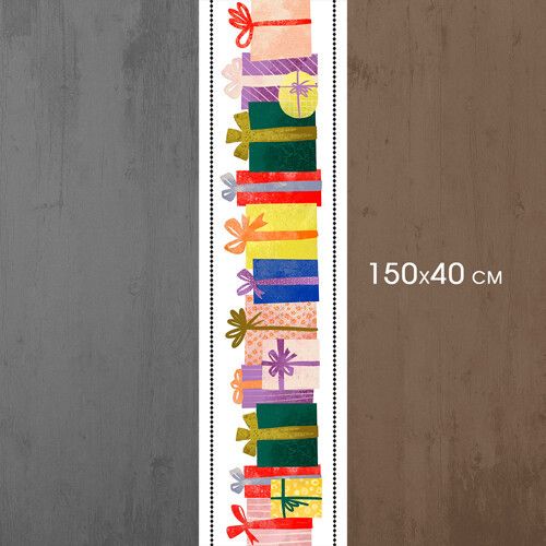 Доріжка на стіл Подарунки 150x40 см (DR__23NG009) | Зображення 1
