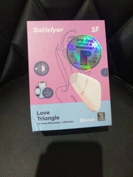 Вакуумный клиторальный стимулятор Satisfyer Love Triangle White (мятая упаковка!!!) | Зображення 1