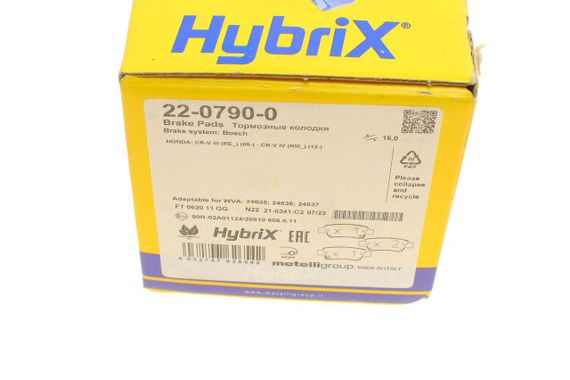 Колодки гальмівні задні Honda CR-V III IV 06- 22-0790-0 | Зображення 8