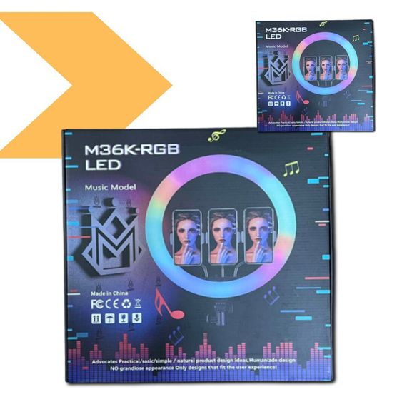 Кільцева лампа RGB XPRO YYMK36 (43527-YYMK36_414) | Зображення 1