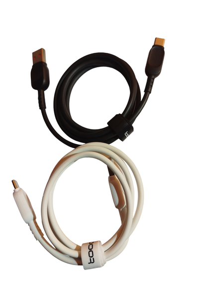 Кабеля для зарядки и передачи данных 2 шт. Toocki flash charging USB For Type-C cable ( 7A ) 1 метр | Зображення 3