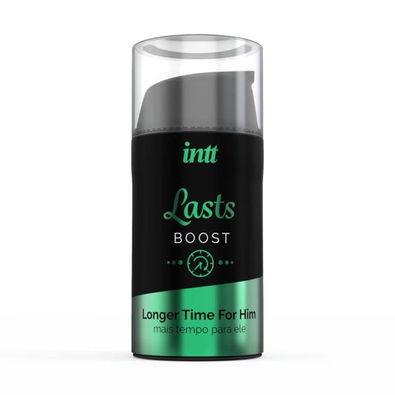 Пролонгатор для чоловіків Intt Lasts (15 мл) з екстрактом гвоздики та м'яти Sex Aura | Зображення 1