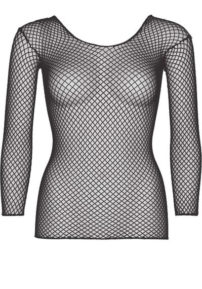 Сітчастий топ Leg Avenue Long Sleeves T-Shiets Black, One Size sexstyle | Зображення 2