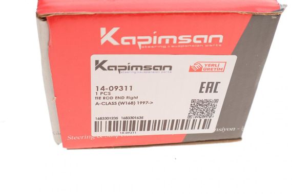 Наконечник тяги рульової R Mercedes Benz A-class W168 1.4-2.1 97-04 14-09311 | Зображення 2