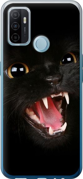 Чехол на Oppo A53 Чёрная кошка "932u-568-17620"