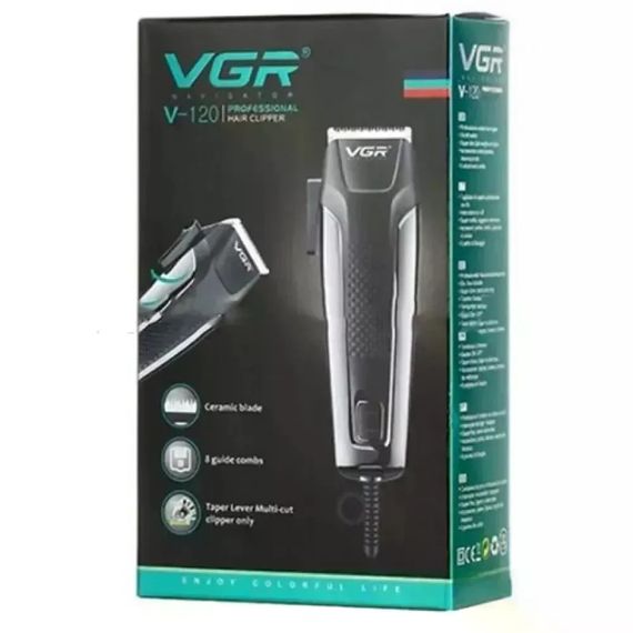 Машинка для стрижки VGR V-120 • Проводной триммер VGR V-120 для волос и бороды с 8 насадками 3–20 мм | Зображення 5