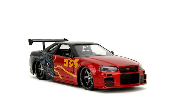 Игровая металлическая машинка Godzilla Нисан GTR | Зображення 5