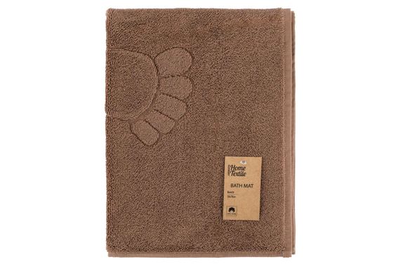 Килимок для ніг махровий Ardesto Benefit, 50х70см, 100% бавовна, коричневий (ART2457CH)