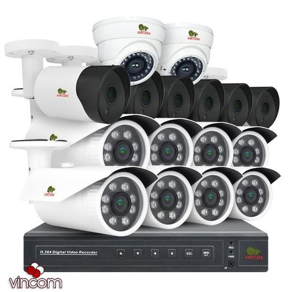 Комплект видеонаблюдения Partizan PRO AHD-28 16xCAM  1xDVR  HDD | Зображення 2